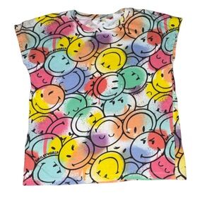 H&M Multicolor Smiley Face Kids Tee size 6-8